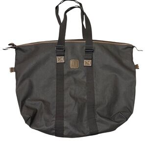 Black Tote Bag with Brown Accents Large Dunhill Designer men’s travel weekender